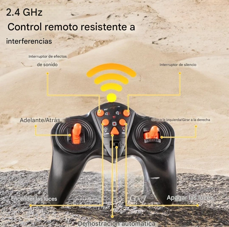 CAMION REMOLQUE CON MADERA CONTROL REMOTO 2.4 GHZ BATERIA RECARGABLE - 6