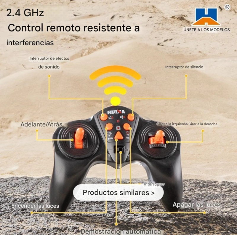 CAMION REMOLQUE CON MADERA CONTROL REMOTO 2.4 GHZ BATERIA RECARGABLE - 8