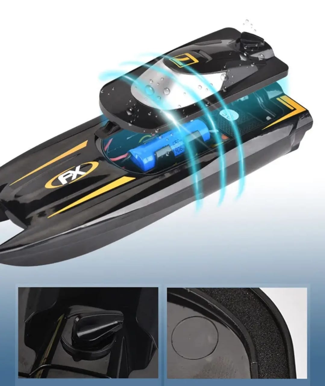 LANCHA CONTROL REMOTO H118 MINI BOTE BARCO 2,4 GHZ - 2