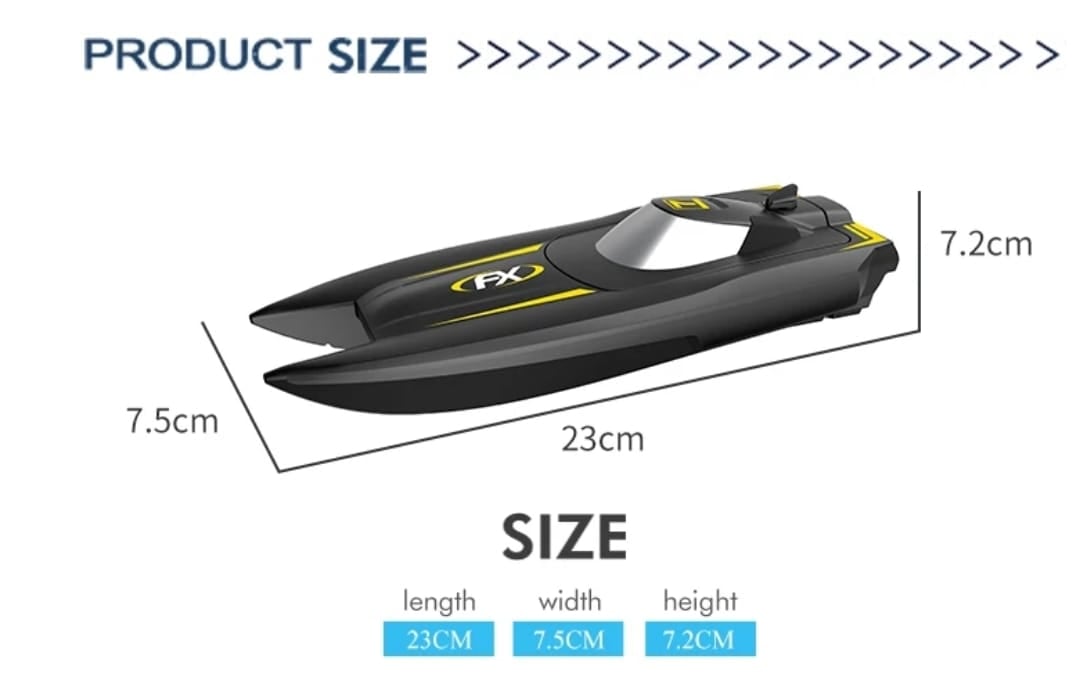 LANCHA CONTROL REMOTO H118 MINI BOTE BARCO 2,4 GHZ - 5