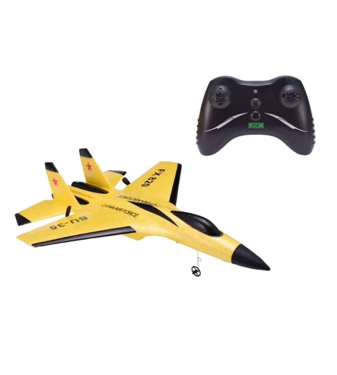 AVION AEROPLANO CONTROL REMOTO THE MINETOR FX SU-35 2.4G 2CH AMARILLO - 3