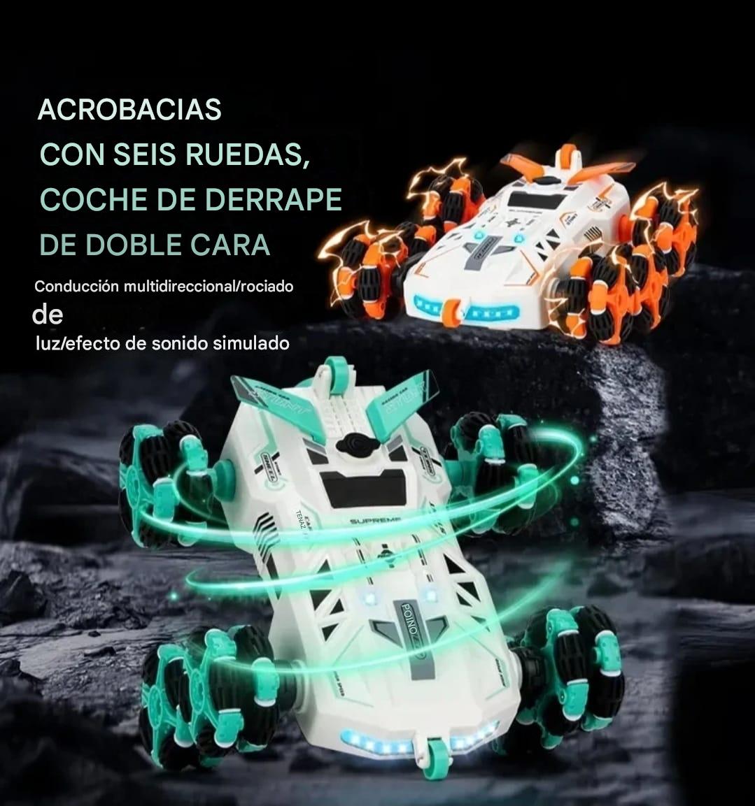 AUTO ACROBATA DOS CONTROL REMOTO LUCES SONIDO Y VAPOR - 8