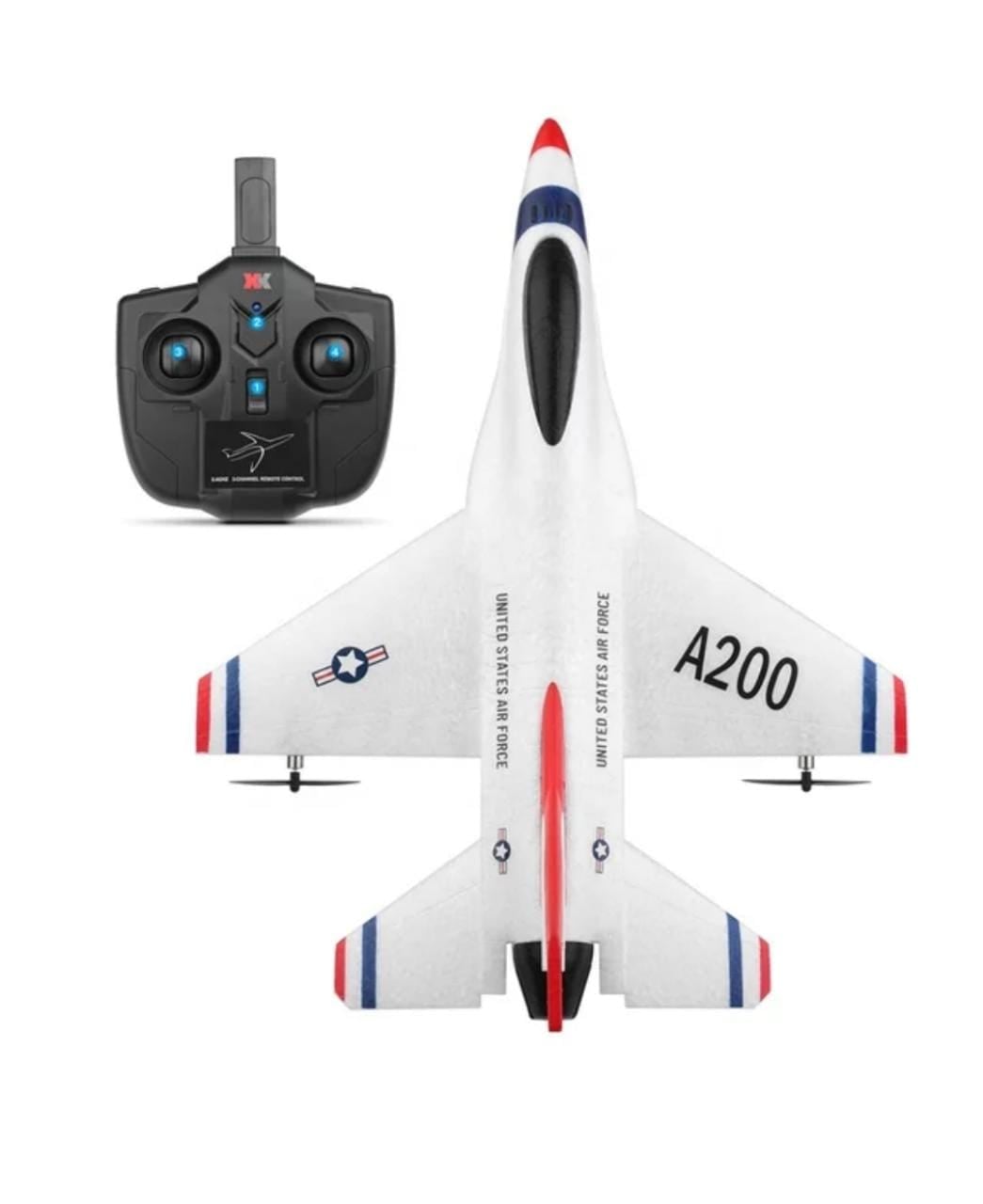 AVION CONTROL REMOTO A200 F16 B. 2,4 GHZ - 4