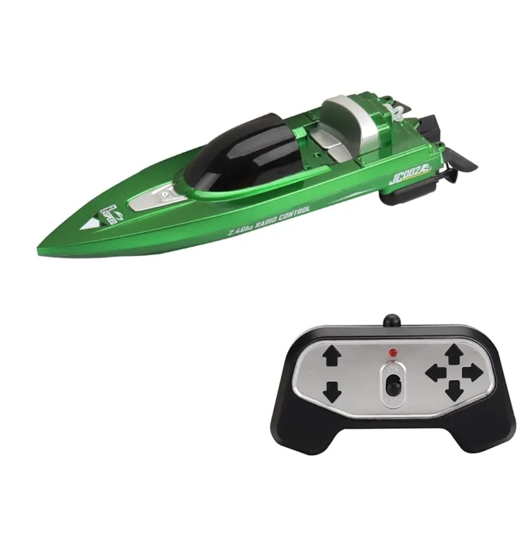 LANCHA CONTROL REMOTO MINI BOTE 2,4 BATERIA RECARGABLE VERDE - 2