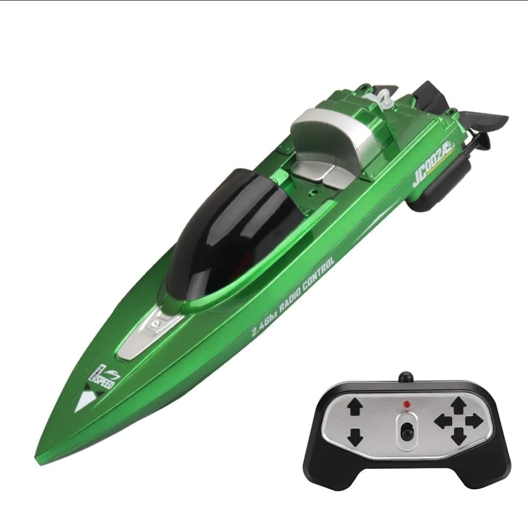 LANCHA CONTROL REMOTO MINI BOTE 2,4 BATERIA RECARGABLE VERDE - 4