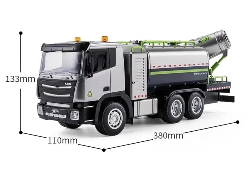 CAMION CONTROL REMOTO CON LUCES Y VAPOR, BATERIA RECARGABLE, 9 CANALES - 4