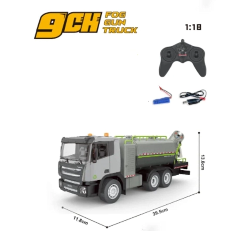 CAMION CONTROL REMOTO CON LUCES Y VAPOR, BATERIA RECARGABLE, 9 CANALES - 5