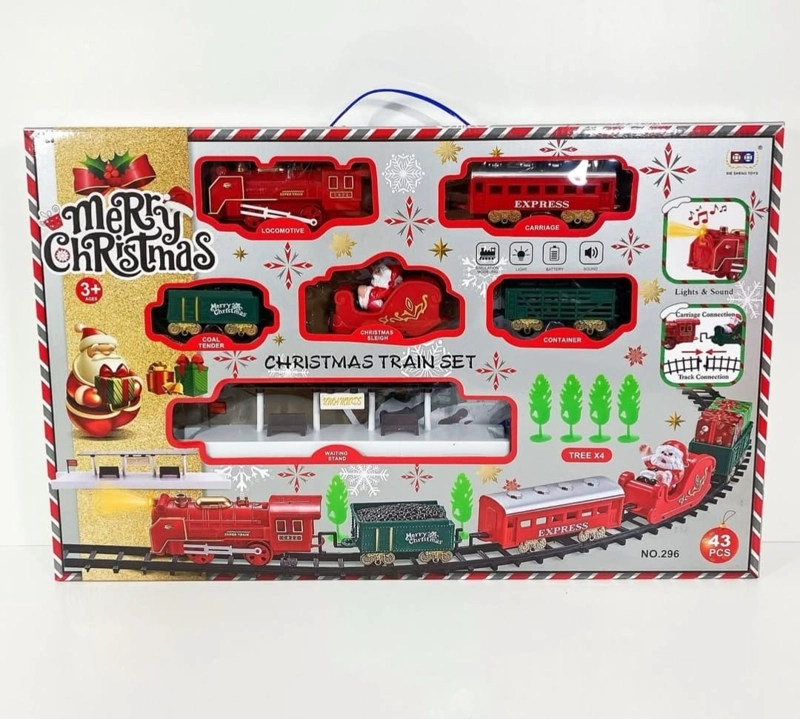 TREN DE NAVIDAD 43 PIEZAS CON LUZ Y SONIDO 7,9 METROS DE RIEL - 5