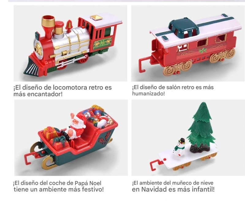 TREN DE NAVIDAD 39 PIEZAS CON LUCES, 450 CM DE RIELES - 2