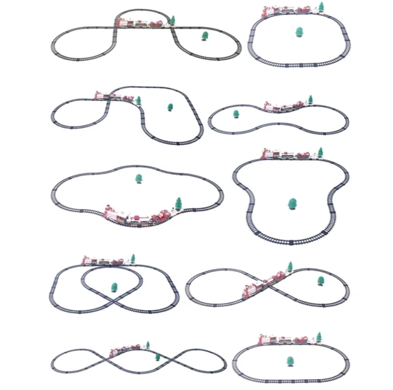 TREN DE NAVIDAD 39 PIEZAS CON LUCES, 450 CM DE RIELES - 7