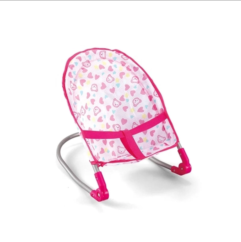 MUÑECA CON ACCESORIOS DE JUGUETE COCHE SILLA COLUMPIO Y MECEDORA - 5