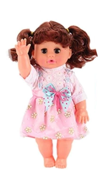 MUÑECA CON ACCESORIOS DE JUGUETE COCHE SILLA COLUMPIO Y MECEDORA - 9