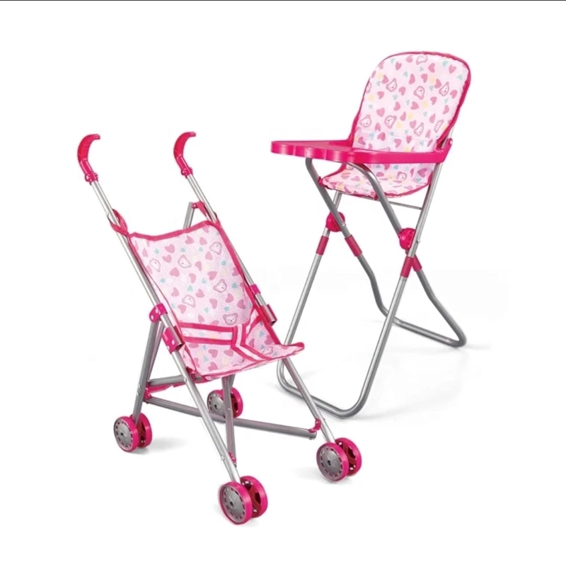 SET PARA MUÑECA COCHE SILLA MECEDOR COLUMPIOI 4 EN 1 - 2