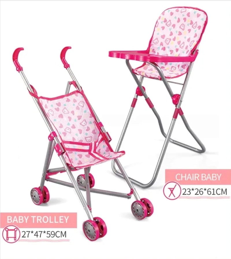 SET PARA MUÑECA COCHE SILLA MECEDOR COLUMPIOI 4 EN 1 - 5