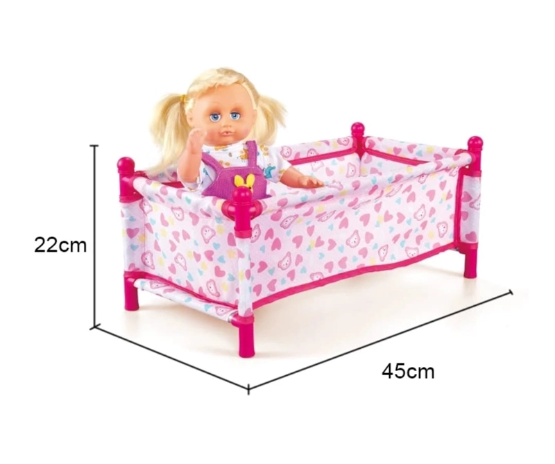 SET DE MUÑECA ACCESORIOS CUNA SILLA MECEDOR 4 EN 1 - 4