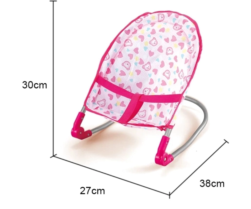 SET DE MUÑECA ACCESORIOS CUNA SILLA MECEDOR 4 EN 1 - 5