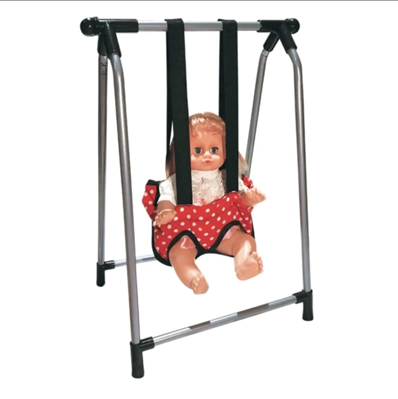 SET PARA MUÑECA, CUNA COLUMPIO SILLA Y MECEDORA 4 EN 1 ROJO - 5