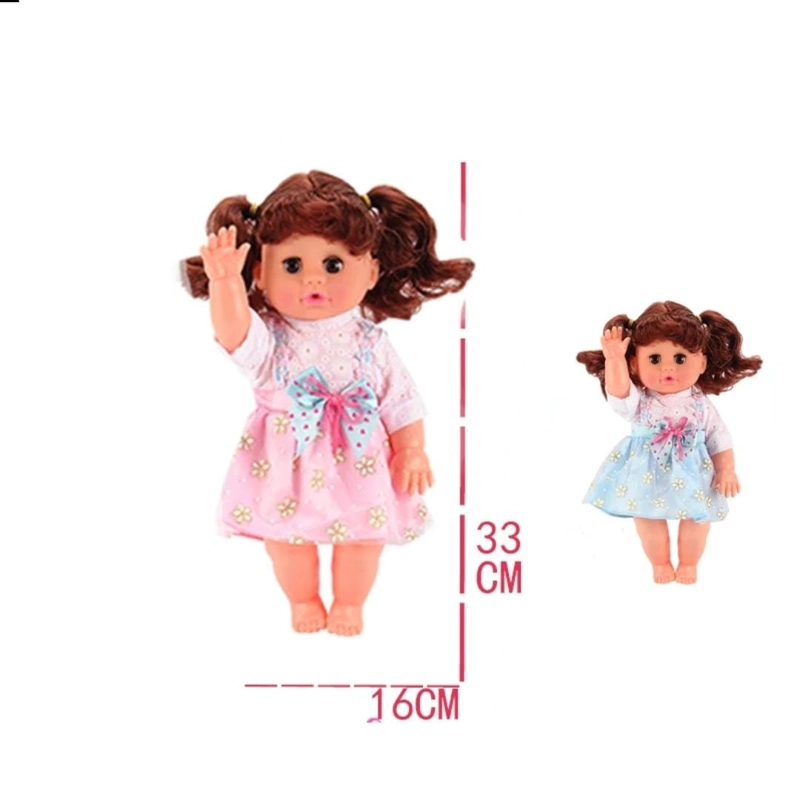 MUÑECA CON ACCESORIOS, COCHE, SILLA, MECEDORA Y COLUMPIO ROJO - 7