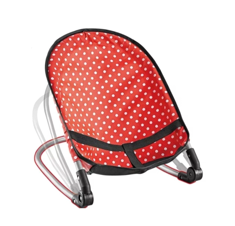SET DE MUÑECA COCHE SILLA DE COMER COLUMPIO Y MECEDOR, ROJO - 9