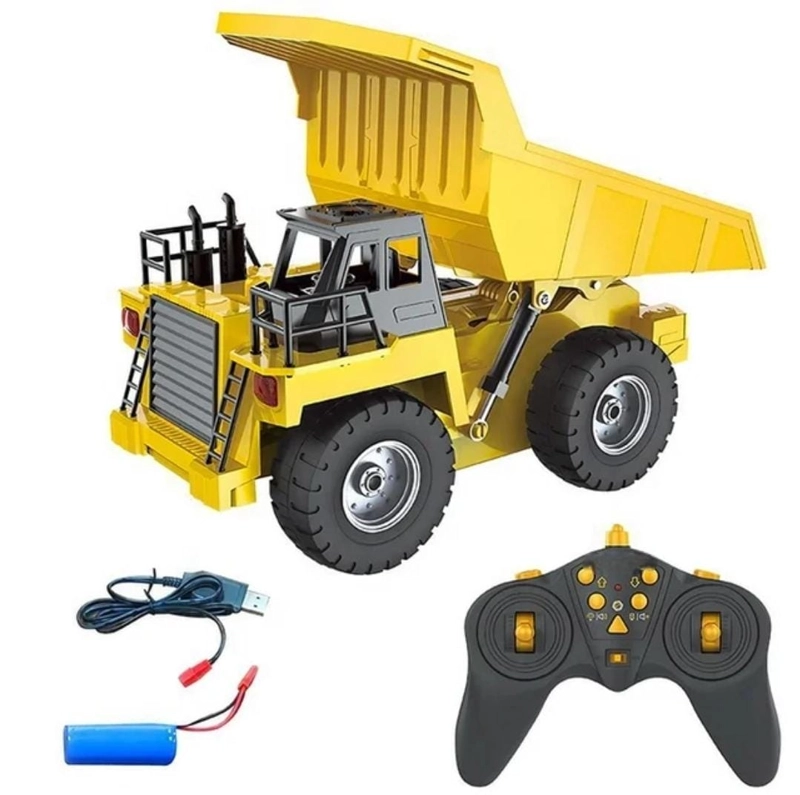CAMION TOLVA CONTROL REMOTO BATERIA RECARGABLE 9 CANALES 2,4 GHZ, 1:18 - 4