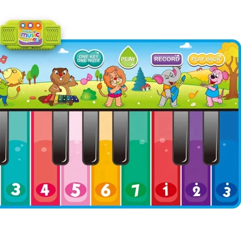 PIANO GIGANTE 180X72 CM TECLADO PARA PIES ALFOMBLA MUSICAL - 3