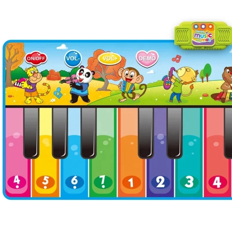 PIANO GIGANTE 180X72 CM TECLADO PARA PIES ALFOMBLA MUSICAL - 4
