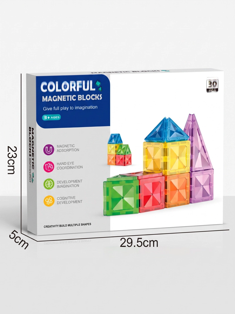 BLOQUES MAGNETICOS DE CONTRUCCION 30 PIEZAS - 2