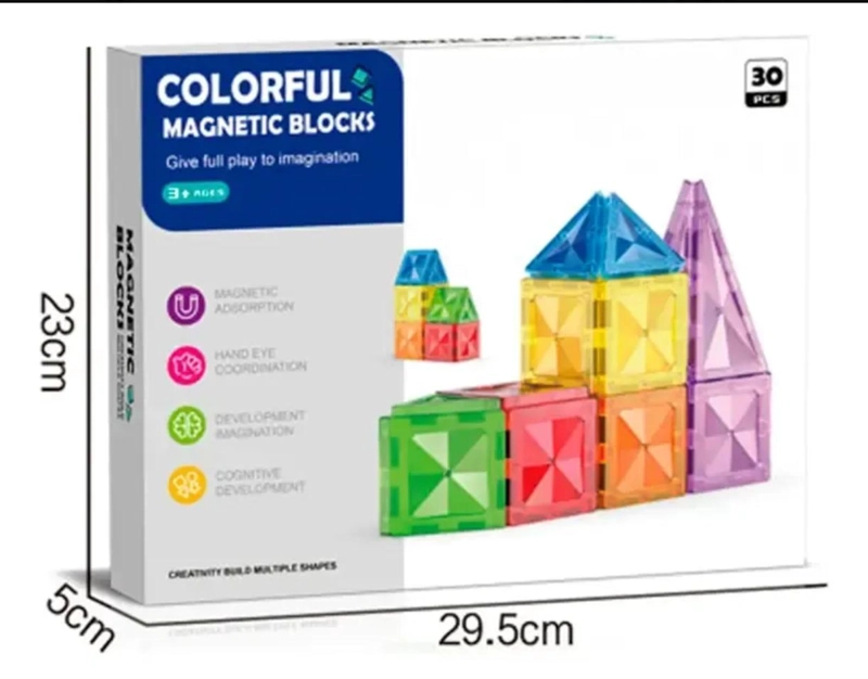 BLOQUES MAGNETICOS DE CONTRUCCION 30 PIEZAS - 3