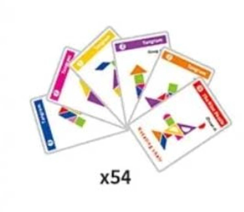TANGRAMA DE BLOQUES MAGNETICOS 7 BLOQUES, CON 54 CARTAS - 3