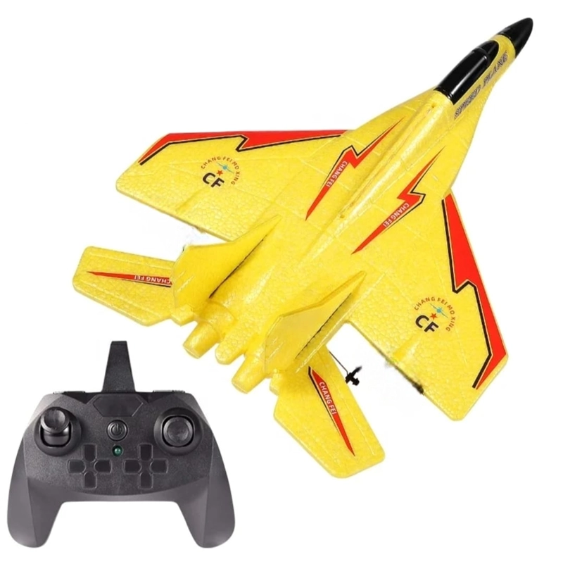 AVION CONTROL REMOTO SU-27 BATERIA RECARGABLE 2,4 GHZ AMARILLO - 1