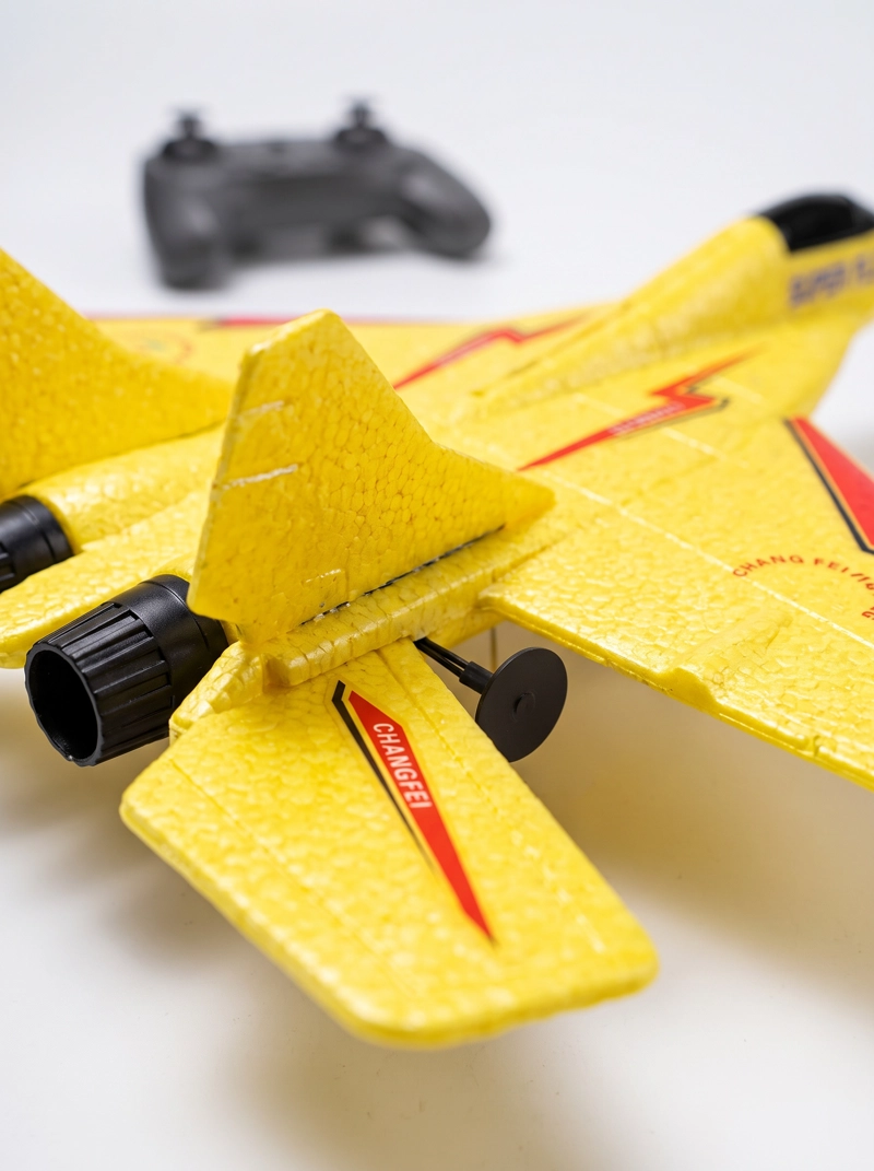 AVION CONTROL REMOTO SU-27 BATERIA RECARGABLE 2,4 GHZ AMARILLO - 3