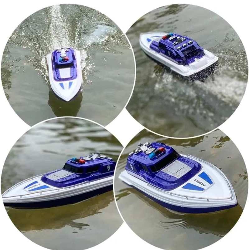 LANCHA CONTROL REMOTO H158, 15 KM MOTOR DUAL 2,4 GHZ - 6
