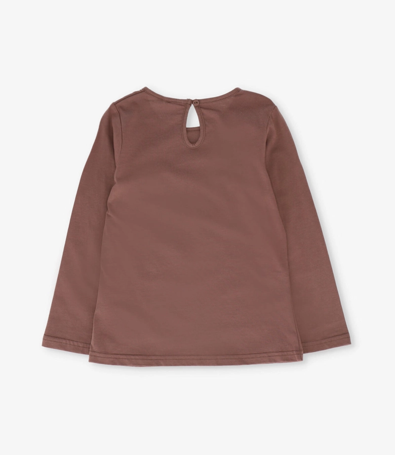POLERA MANGA LARGA NIÑA  L110122615 CHOCOLATE LIMONADA - 2