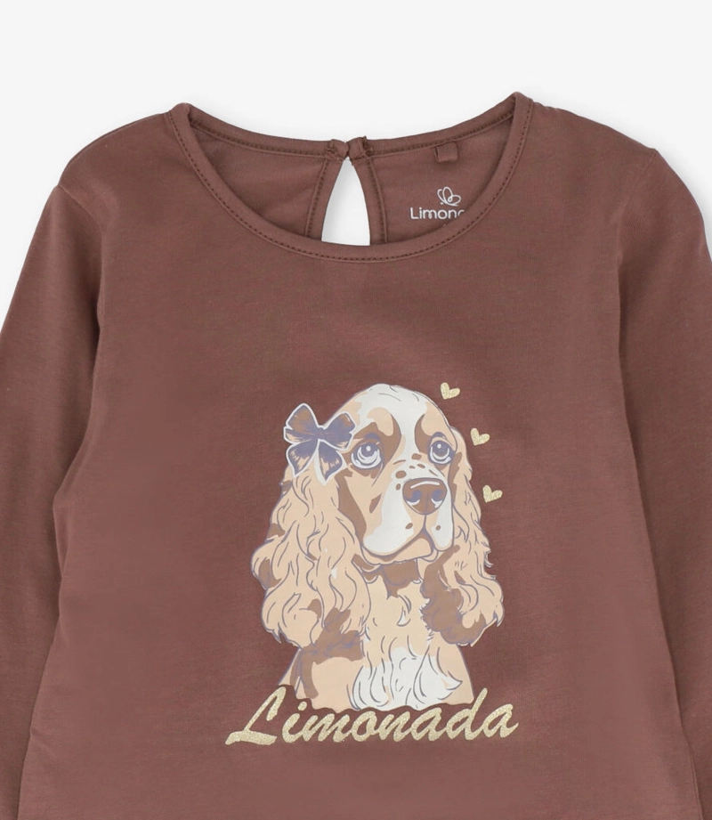 POLERA MANGA LARGA NIÑA  L110122615 CHOCOLATE LIMONADA - 3