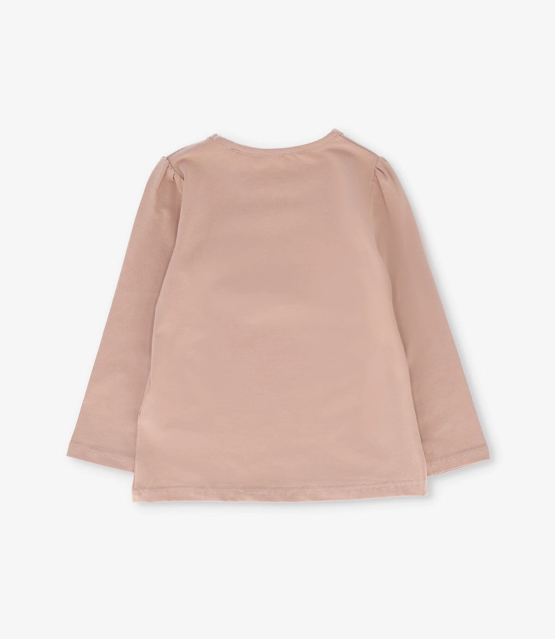 POLERA MANGA LARGA NIÑA  L110122618 BEIGE LIMONADA - 2