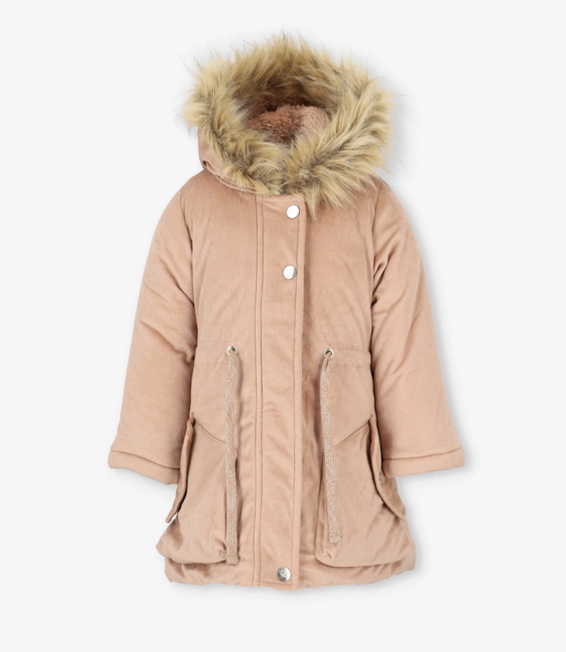 ABRIGO NIÑA DE COTELE ABRIGADO L111022604 BEIGE LIMONADA - 2