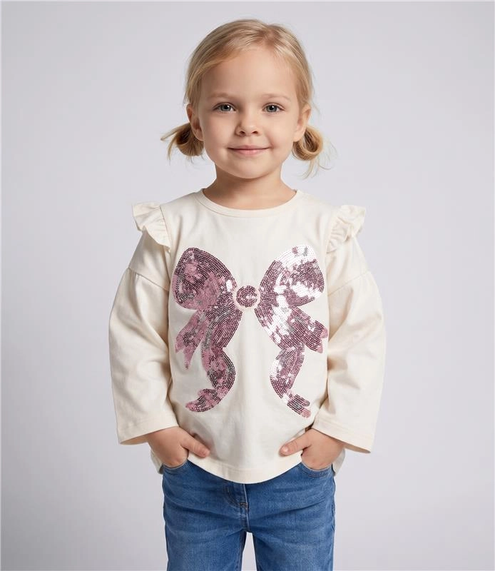 POLERA MANGA LARGA BEBE  L120122614 CRUDO LIMONADA - 1
