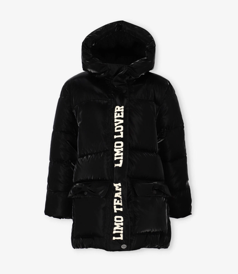 PARKA NIÑA ENGOMADA  L110822607 NEGRO LIMONADA - 2