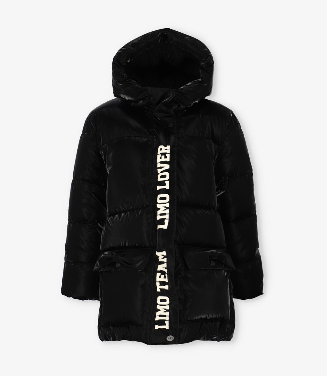 PARKA NIÑA ENGOMADA  L110822607 NEGRO LIMONADA - 2