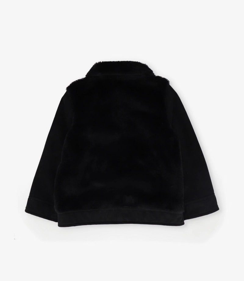 CHAQUETA NIÑA DE GAMUZA L110722612 NEGRO LIMONADA - 3