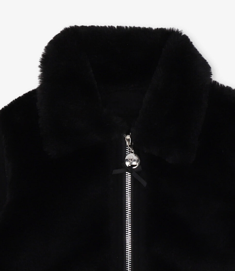 CHAQUETA NIÑA DE GAMUZA L110722612 NEGRO LIMONADA - 4