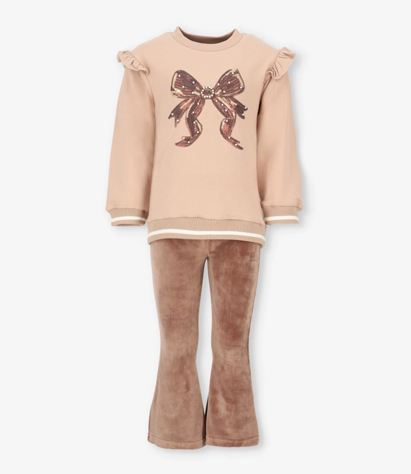 CONJUNTO NIÑA ABRIGADO L112222619 BEIGE LIMONADA - 1