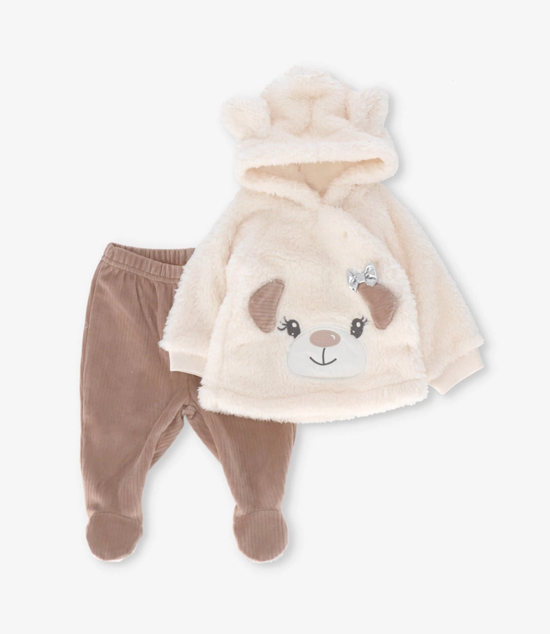 CONJUNTO RECIE N NACIDA MUY ABRIGADO L132222616 BEIG LIMONADA - 1