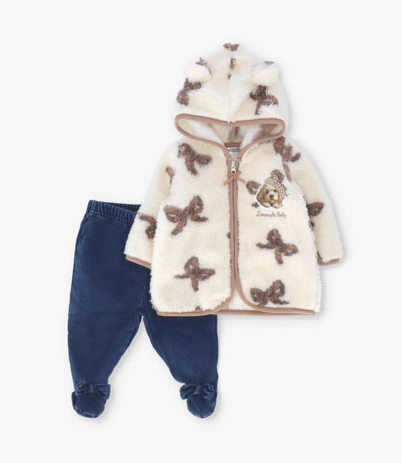 CONJUNTO RECIE N NACIDA MUY ABRIGADO L132222615 BEIG LIMONADA - 1