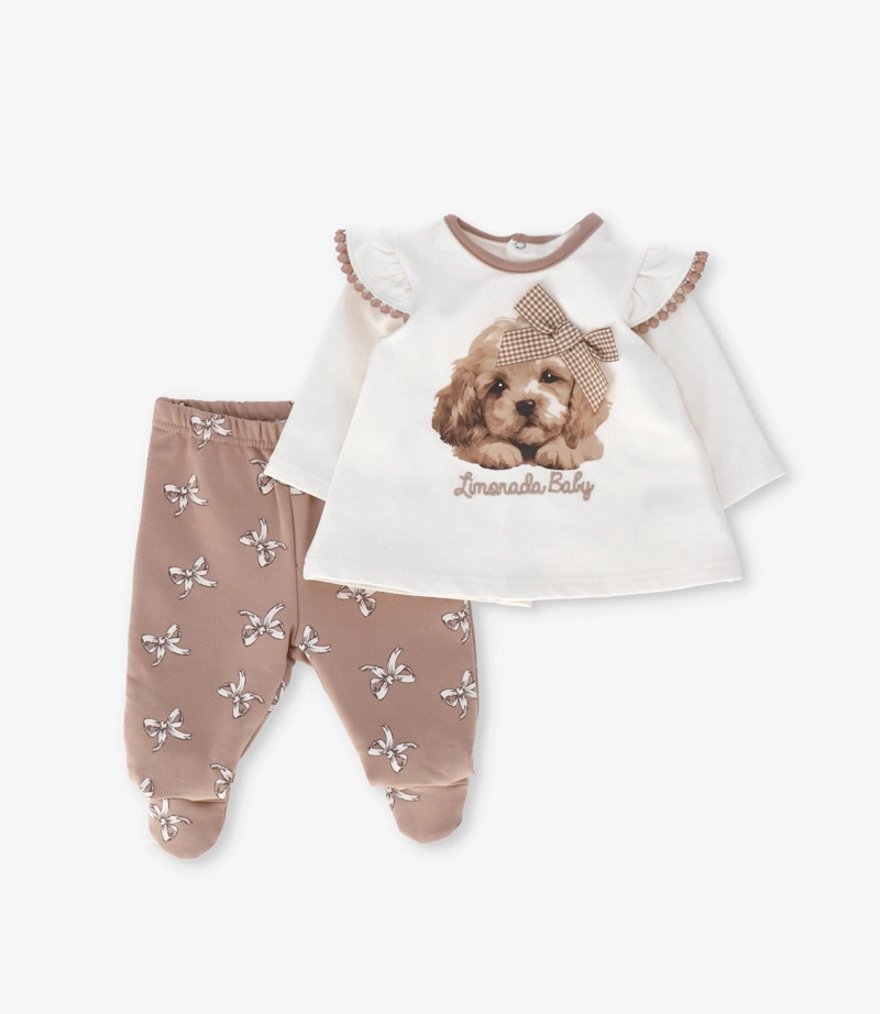 CONJUNTO RECIE N NACIDA ABRIGADO L132222614 BEIGE LIMONADA - 1