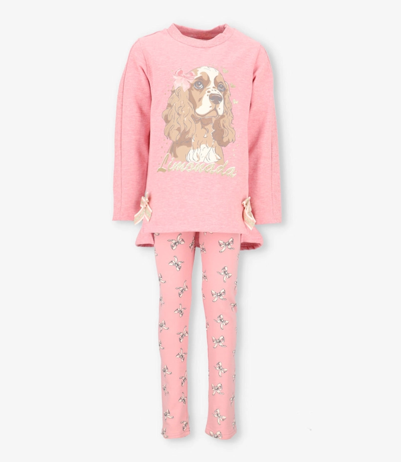 CONJUNTO NIÑA ABRIGADO L112222618 PALO ROSA LIMONADA - 2