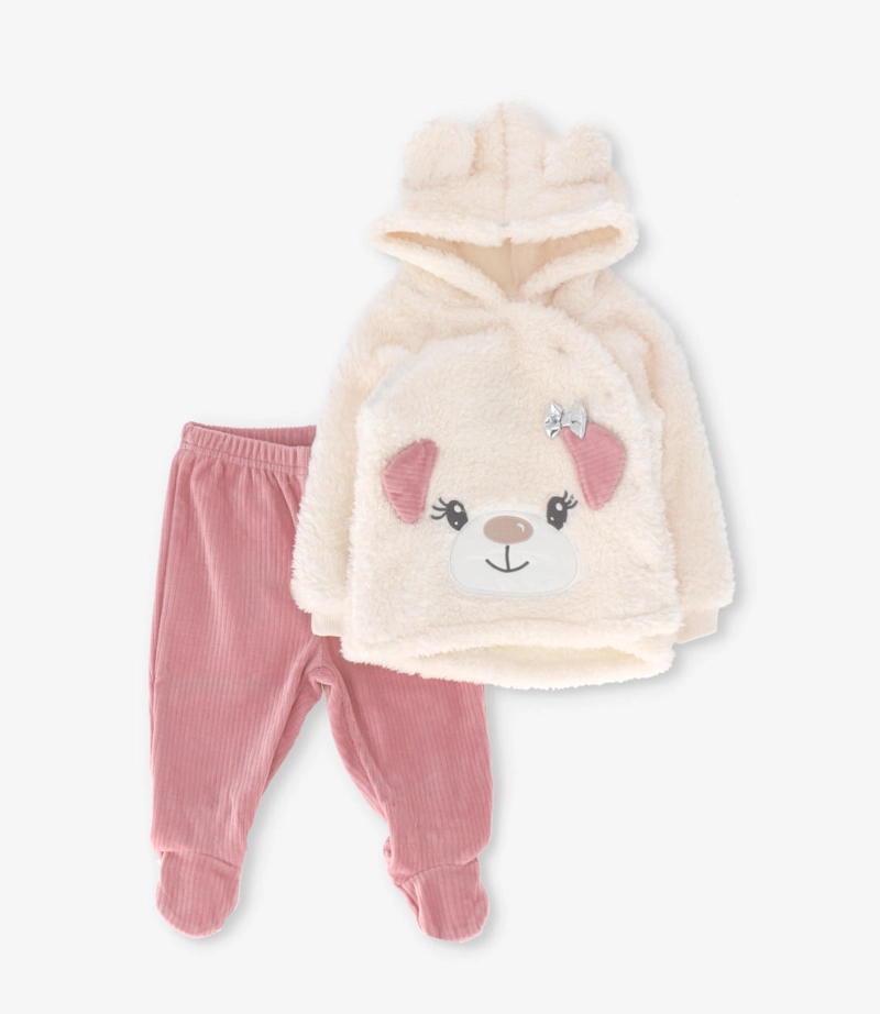 CONJUNTO RECIE N NACIDA MUY ABRIGADO L132222616 ROSA LIMONADA - 1