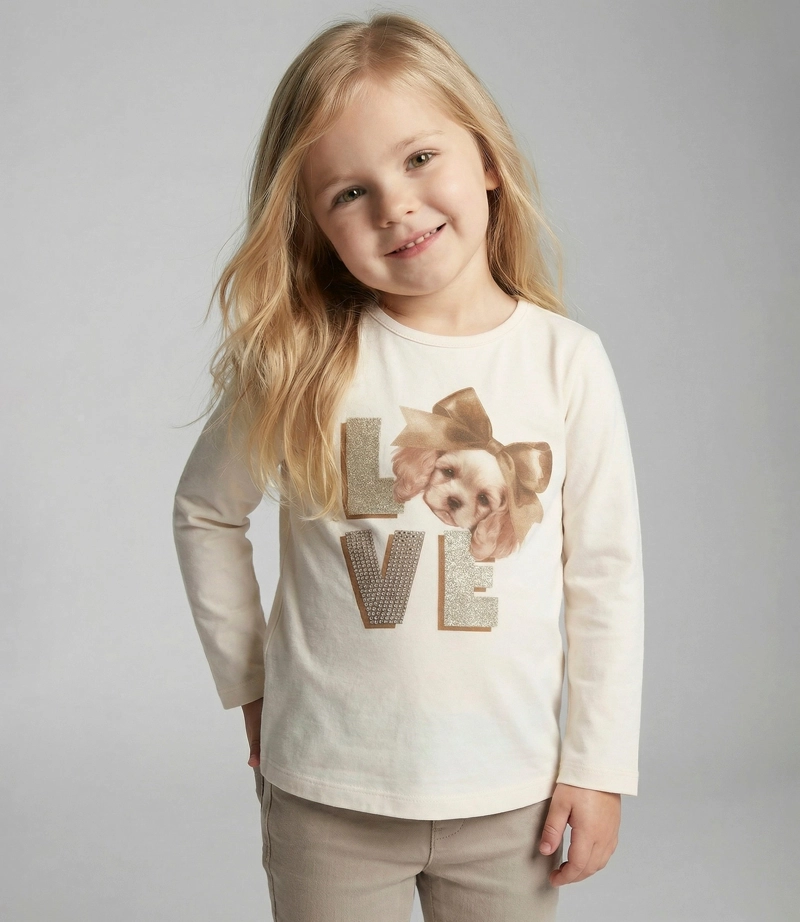 POLERA MANGA LARGA BEBE  L120122613 BEIGE LIMONADA - 1