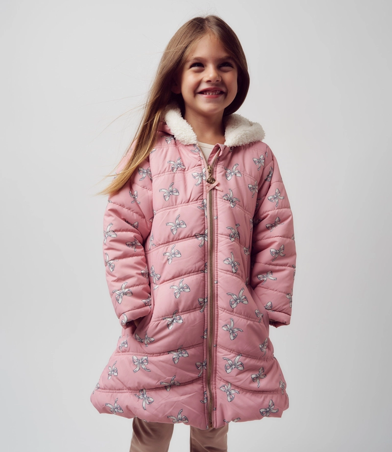 PARKA NIÑA ABRIGADA L110822606 ROSADO LIMONADA - 1