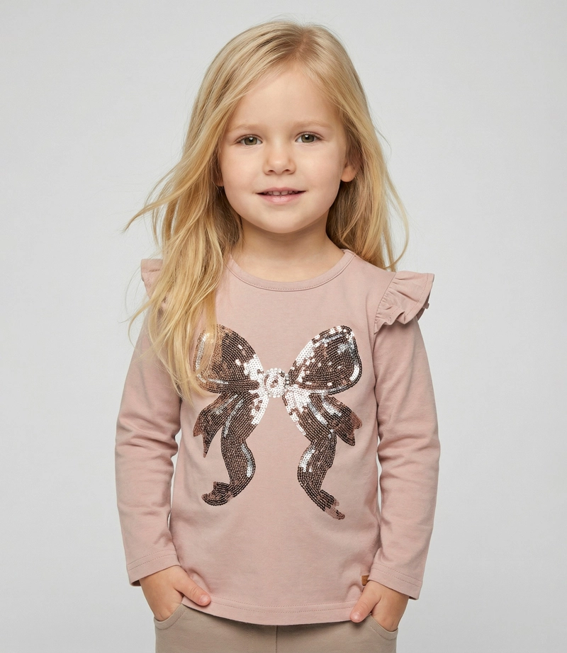 POLERA MANGA LARGA BEBE  L120122614 BEIGE LIMONADA - 1